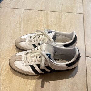 Adidas White and Black Sambas